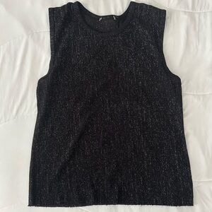 Black and silver tank top